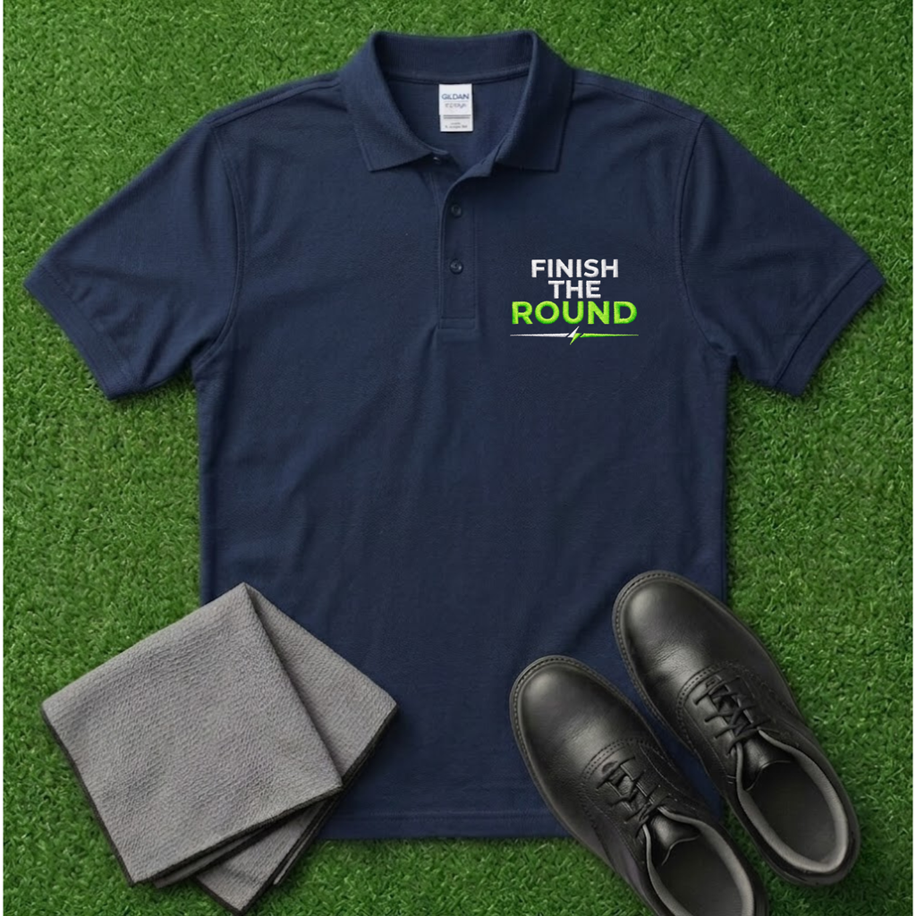 Finish The Round Embroidered Polo Shirt