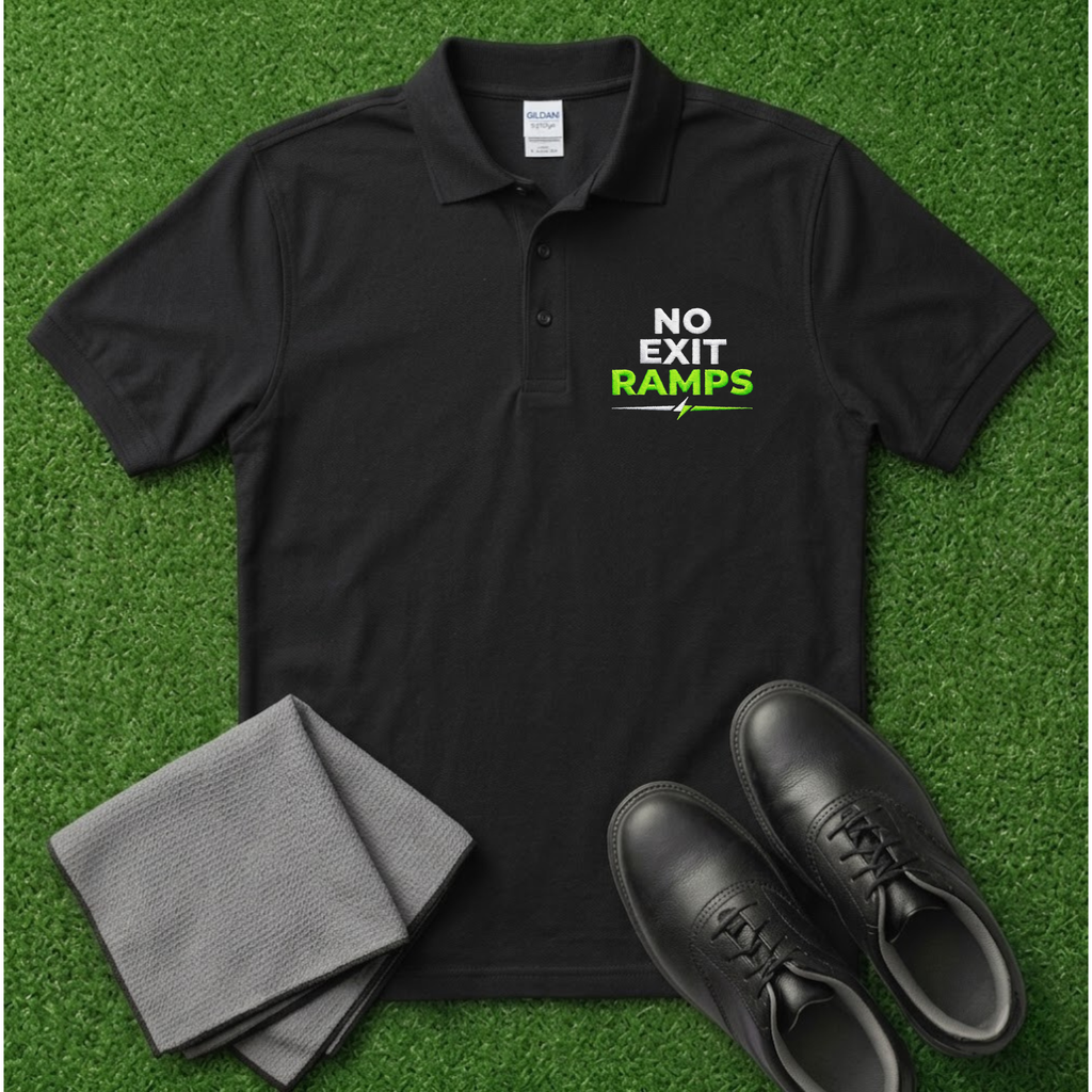 No Exit Ramps Embroidered Polo Shirt