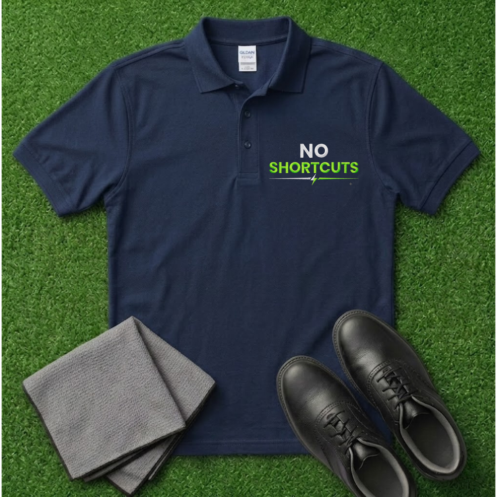 No Shortcuts Embroidered Polo Shirt