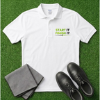 Start It Finish It Embroidered Polo Shirt