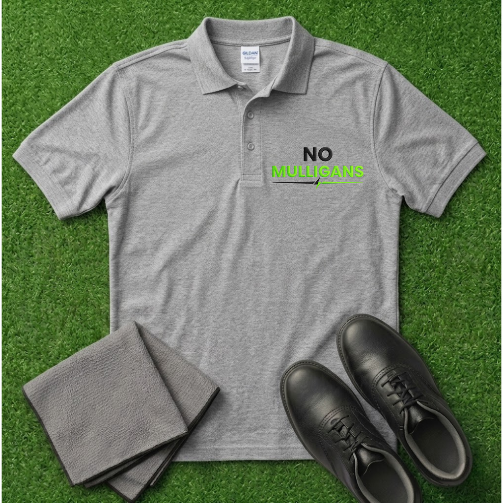No Mulligans Embroidered Polo Shirt