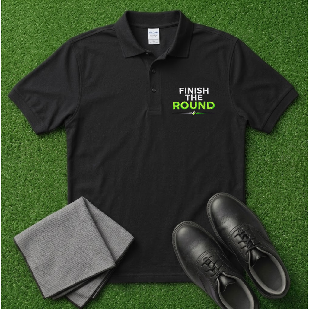 Finish The Round Embroidered Polo Shirt