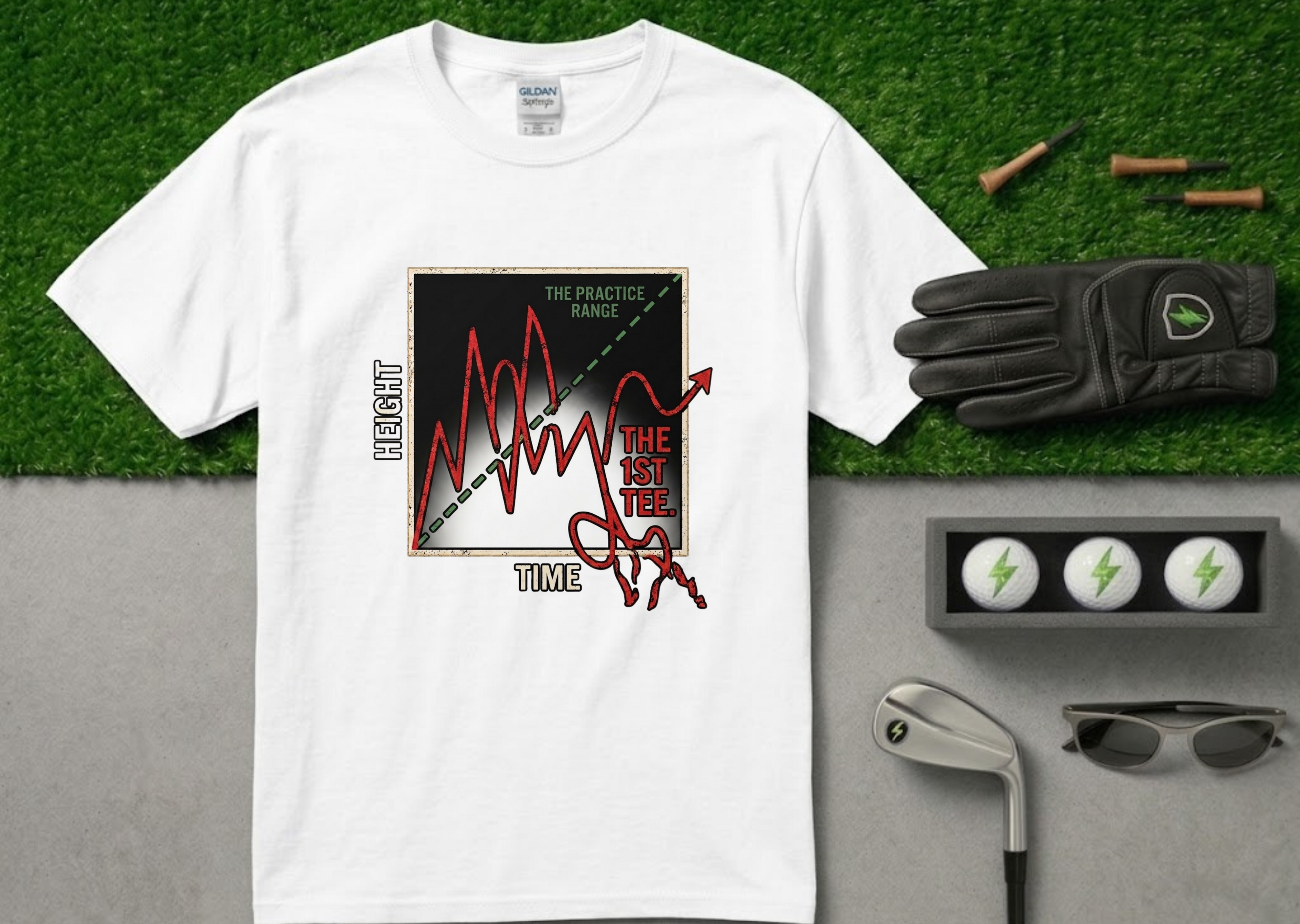 The "Ball Flight Analysis" Funny Golf T-Shirt