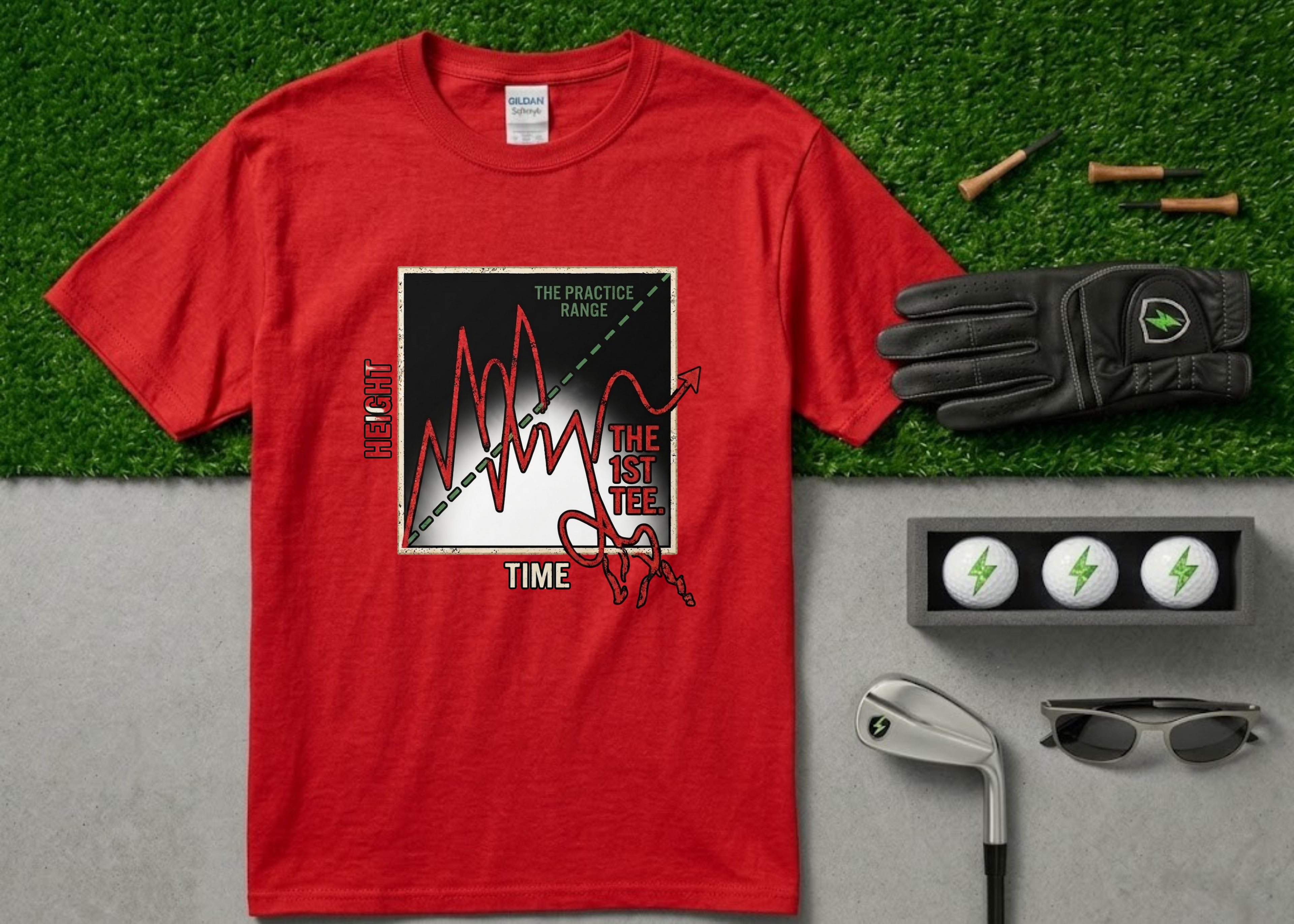 The "Ball Flight Analysis" Funny Golf T-Shirt