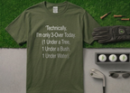 3-Over Today" Funny Golf T-Shirt