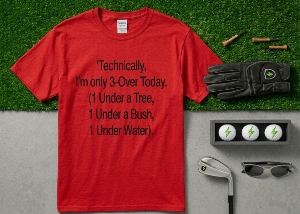 3-Over Today" Funny Golf T-Shirt