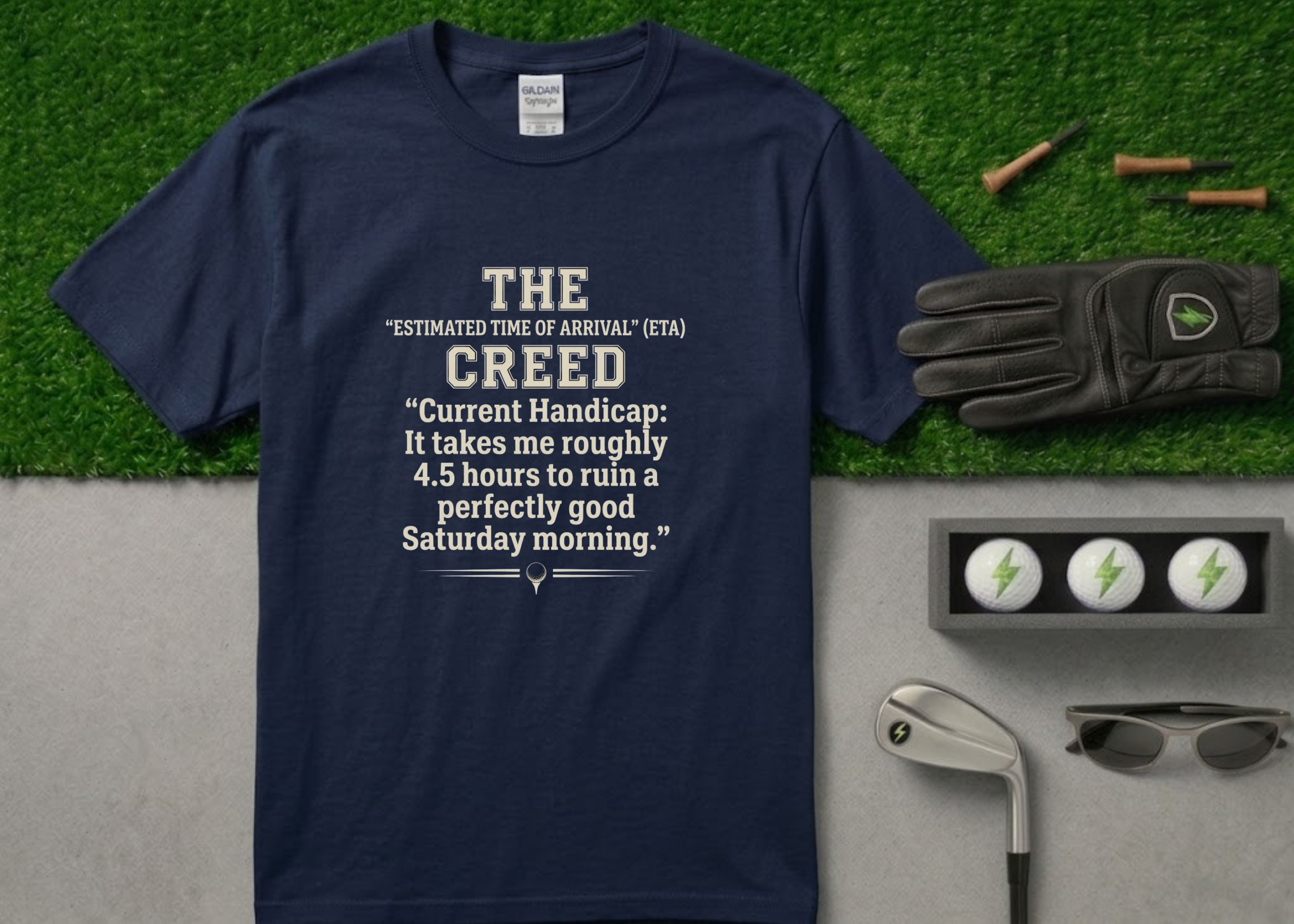The Creed" Funny Golf Handicap T-Shirt