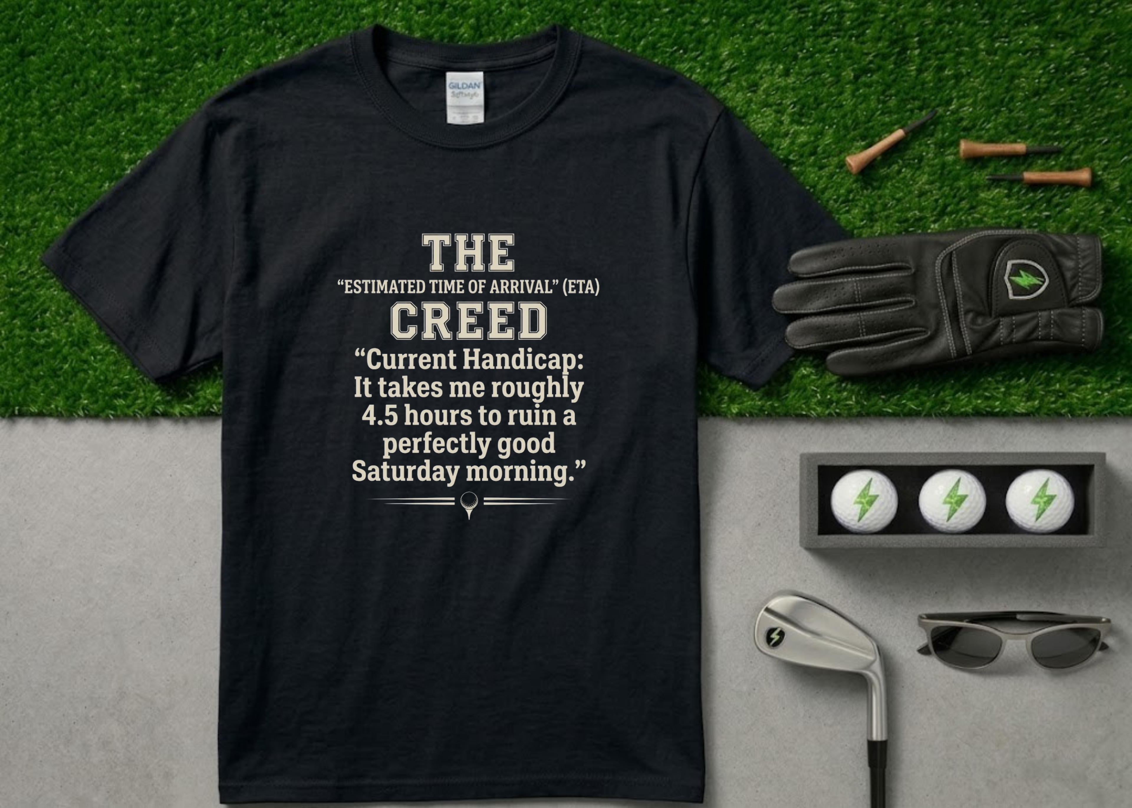The Creed" Funny Golf Handicap T-Shirt