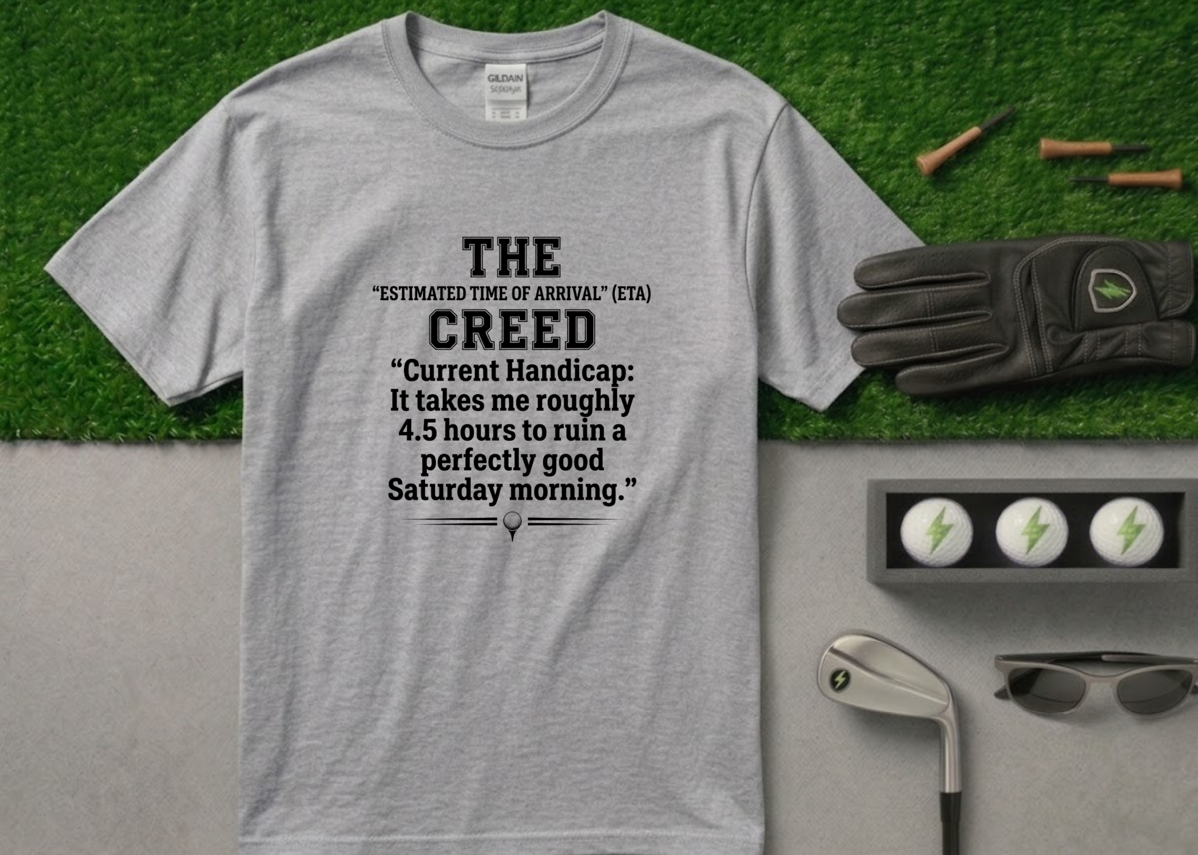 The Creed" Funny Golf Handicap T-Shirt