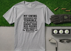 "Elite Advice Ignorance" Funny Golf T-Shirt