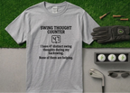 "Swing Thought Counter" Funny Golf T-Shirt