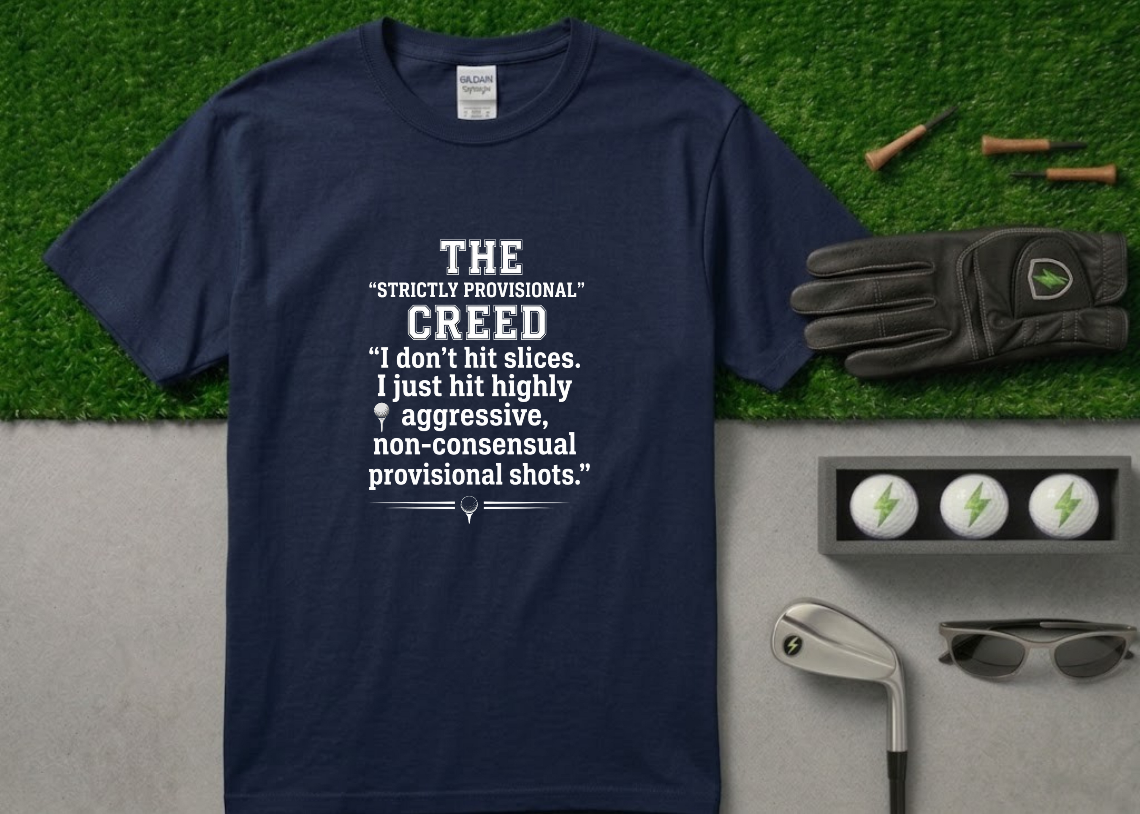 The "I Don't Slice" Funny Golf T-Shirt