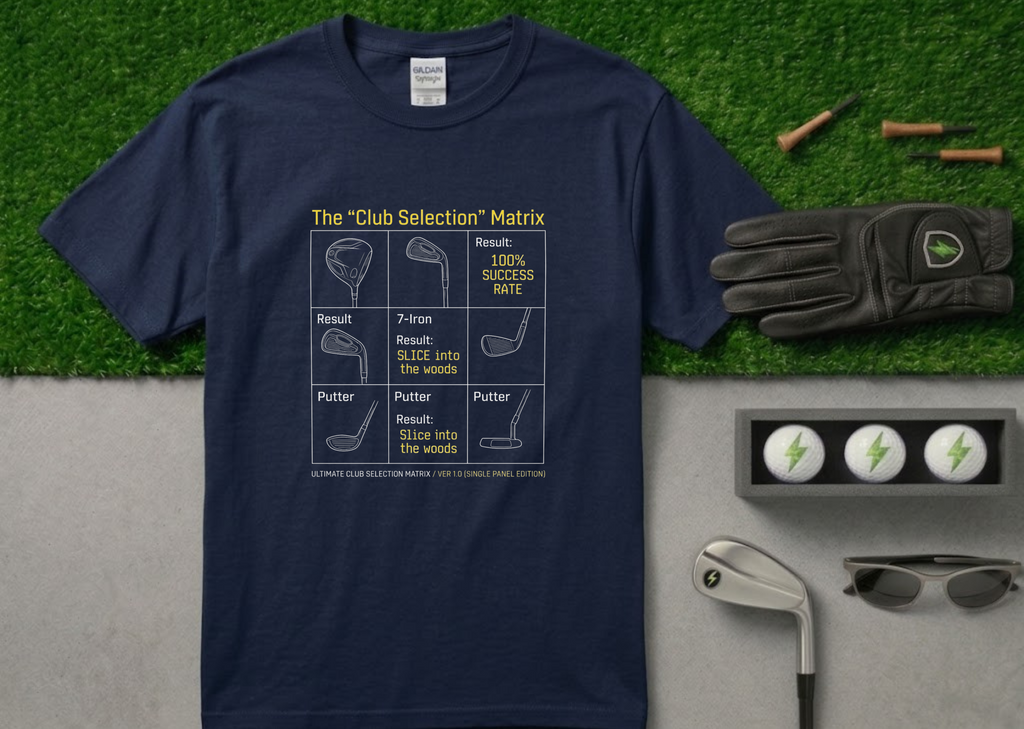 The "All Roads Lead To The Woods" Funny Golf T-Shirt