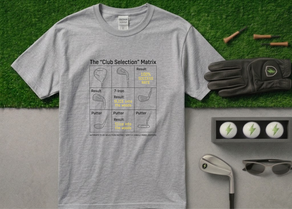 The "All Roads Lead To The Woods" Funny Golf T-Shirt