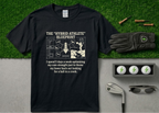The "Hybrid Athlete" Blueprint Funny Golf T-Shirt