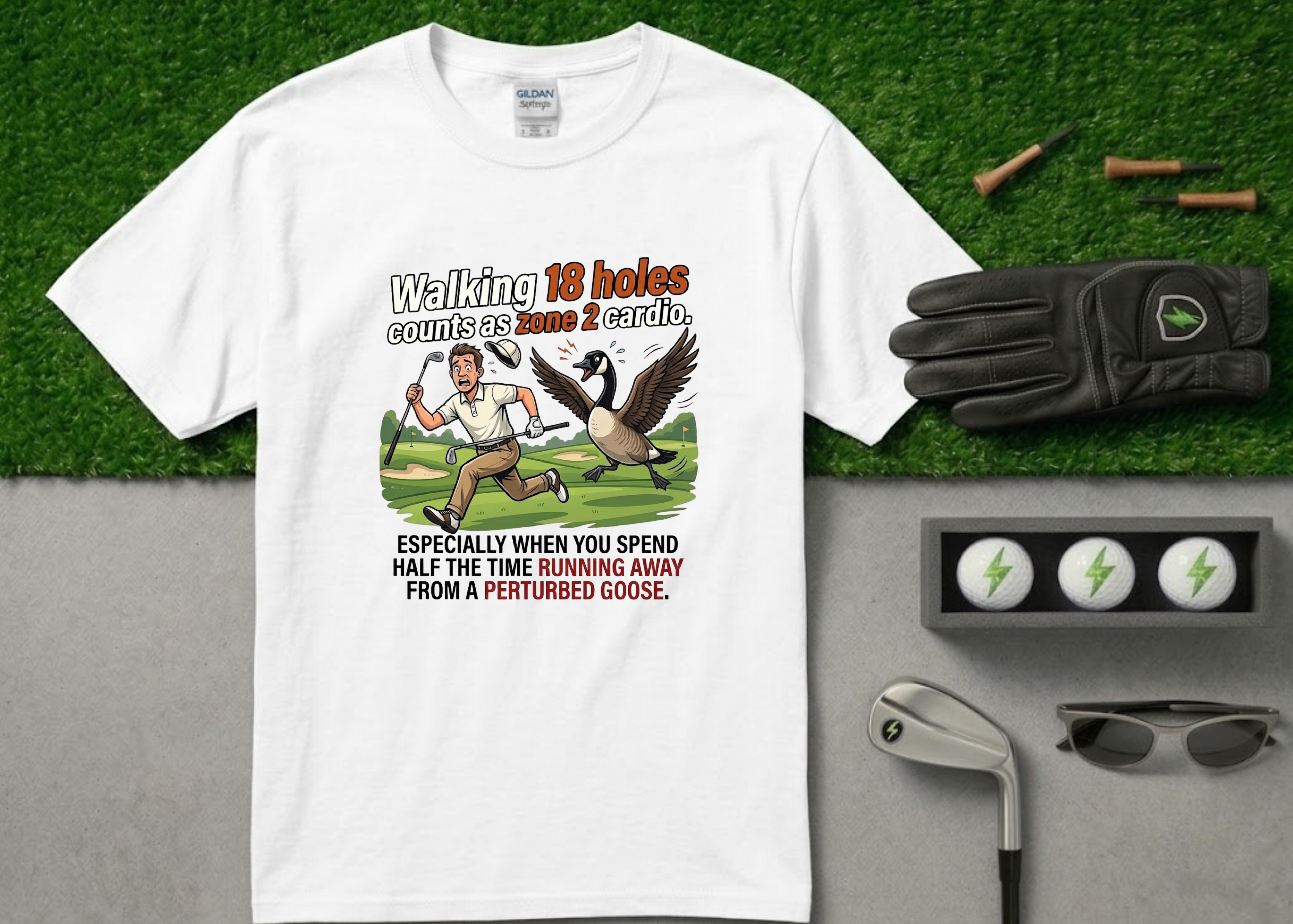 The "Walking 18 Holes" Funny Golf Shirt