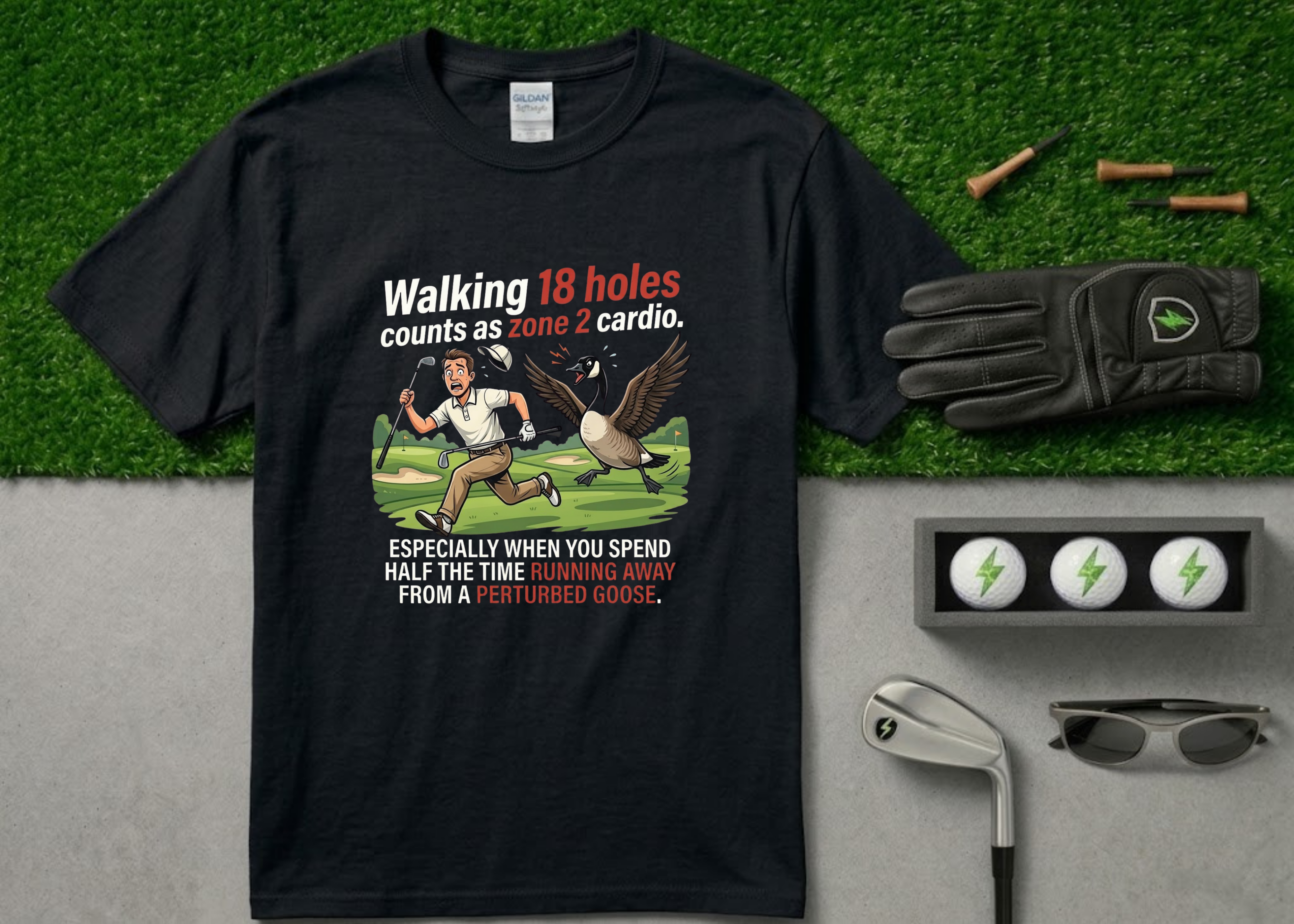 The "Walking 18 Holes" Funny Golf Shirt