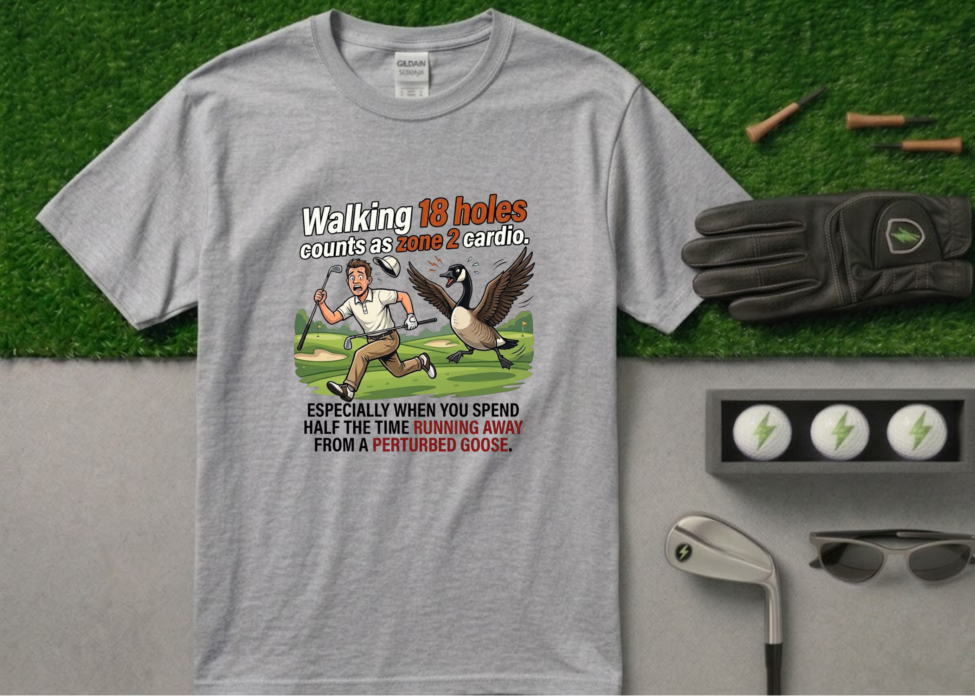 The "Walking 18 Holes" Funny Golf Shirt