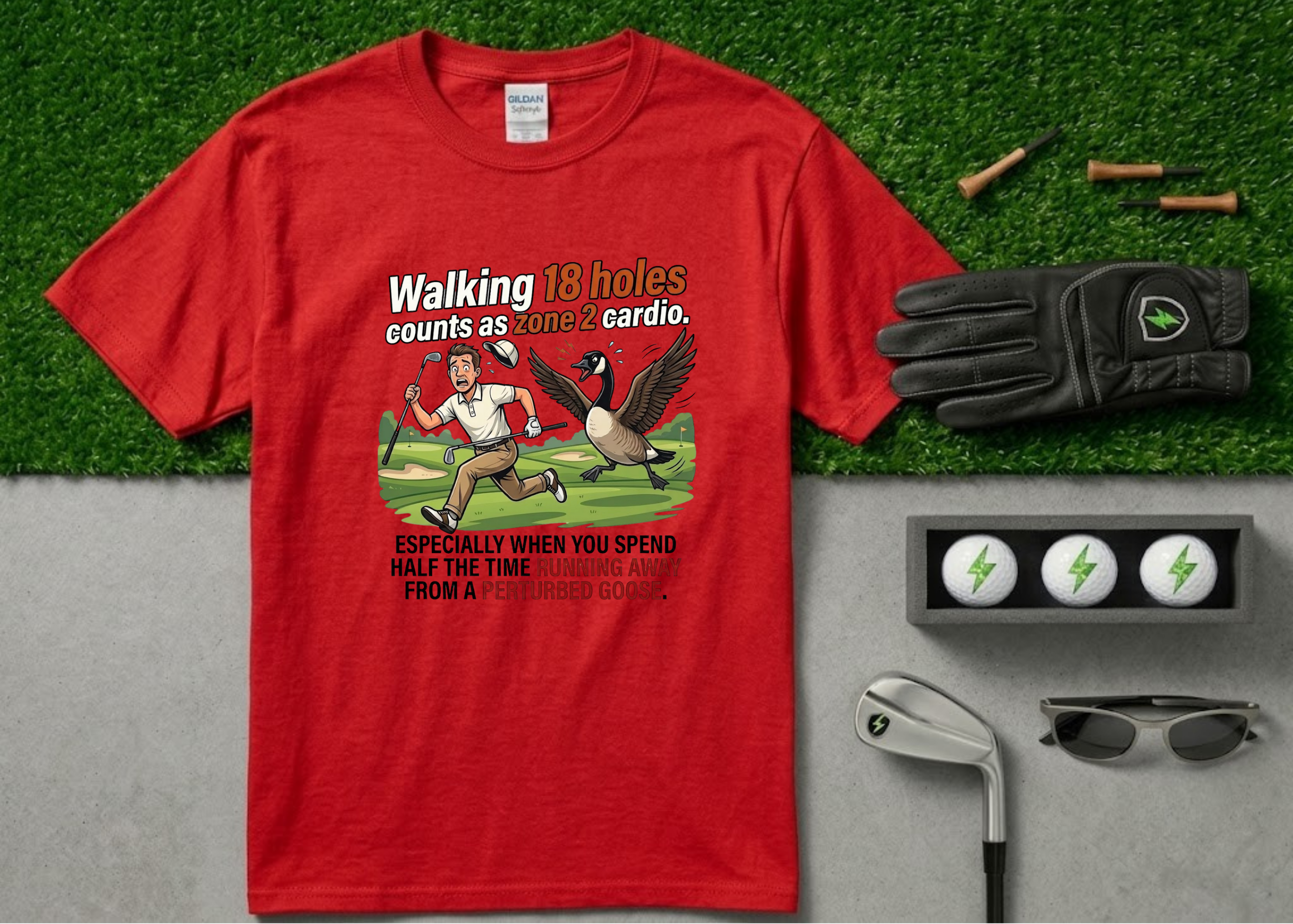 The "Walking 18 Holes" Funny Golf Shirt