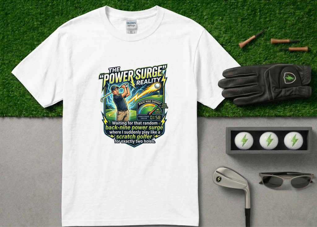 The "Peak Phase" Back-Nine Energy Golf T-Shirt