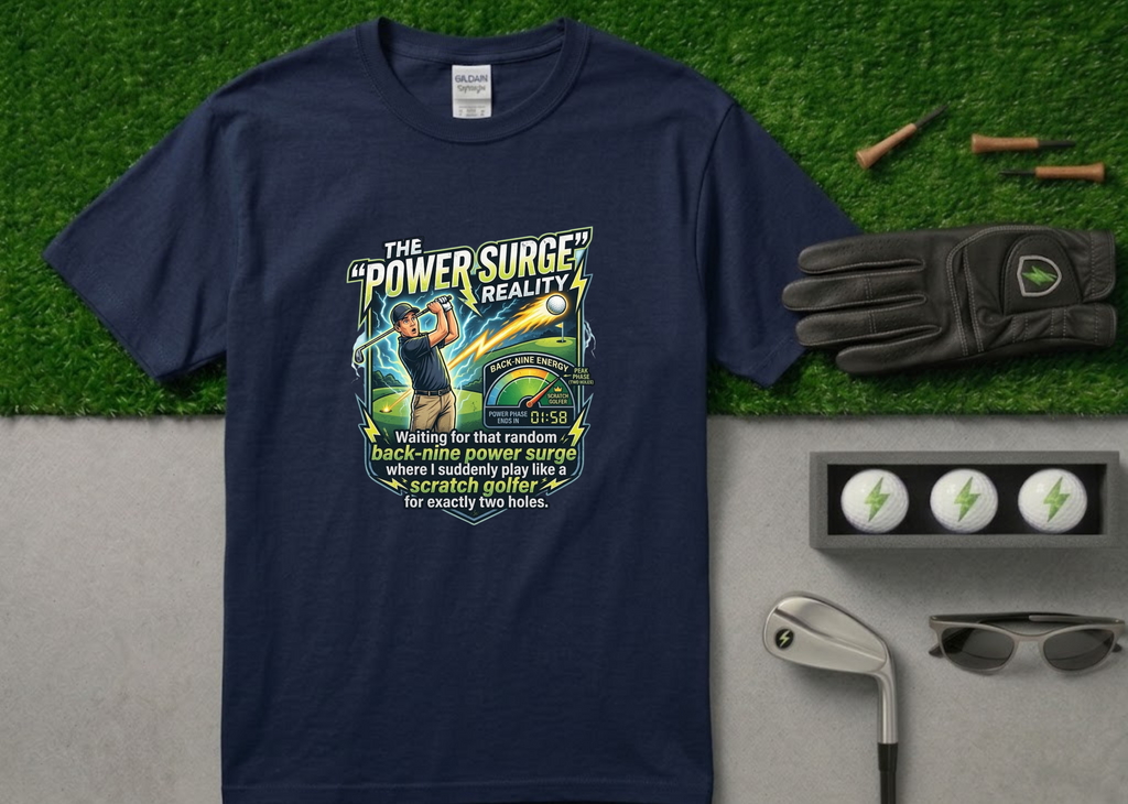 The "Peak Phase" Back-Nine Energy Golf T-Shirt