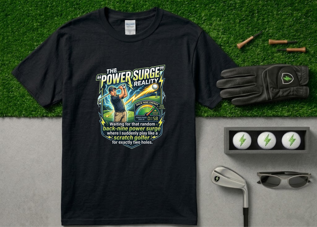 The "Peak Phase" Back-Nine Energy Golf T-Shirt
