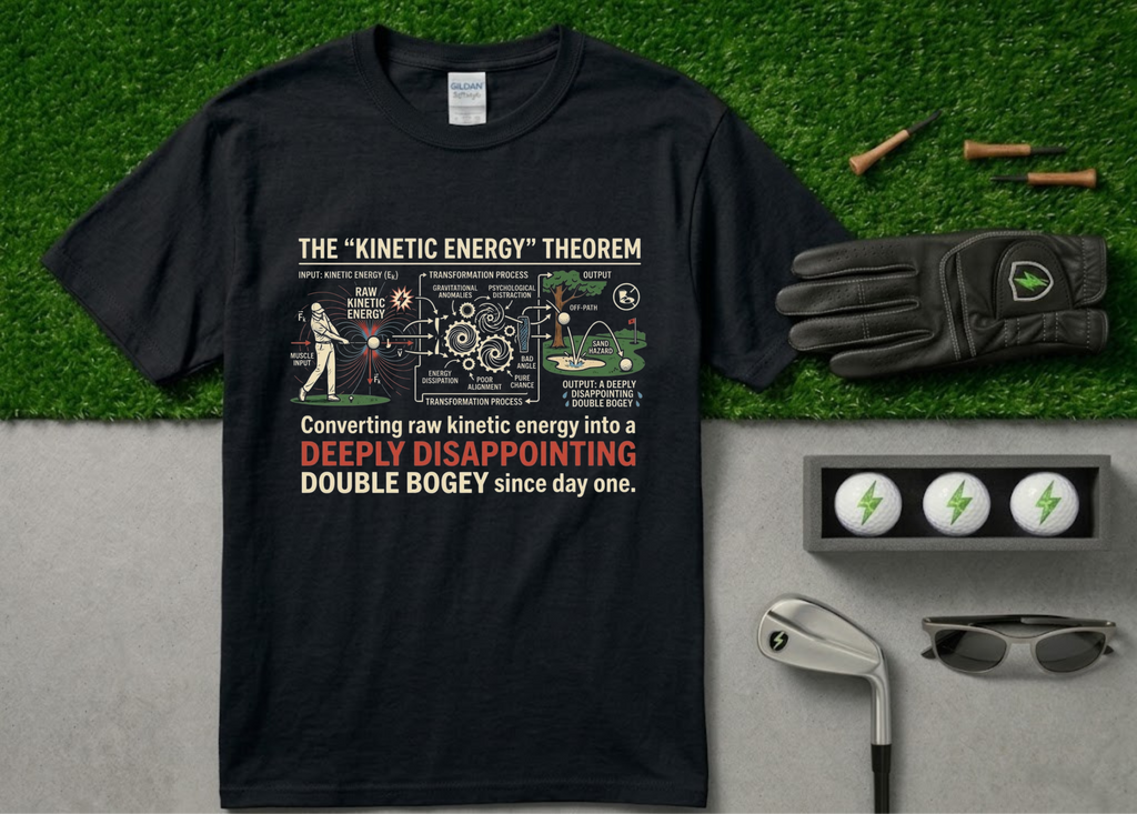 The "Deeply Disappointing Double Bogey" Funny Golf T-Shirt
