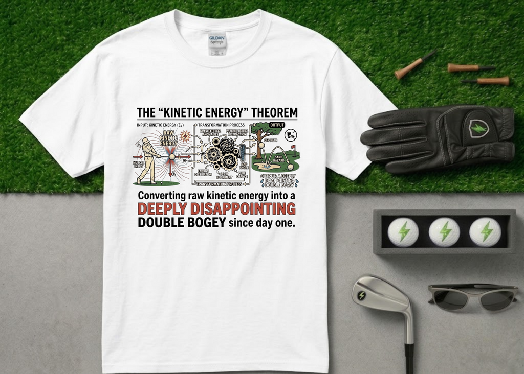 The "Deeply Disappointing Double Bogey" Funny Golf T-Shirt