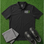 'Start It Finish It' Embroidered Performance Golf Polo (Adidas Unisex)