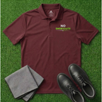 'No Shortcuts' Embroidered Performance Golf Polo (Adidas Unisex)