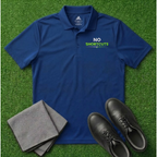 'No Shortcuts' Embroidered Performance Golf Polo (Adidas Unisex)