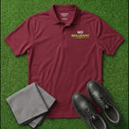 'No Mulligans' Embroidered Performance Golf Polo (Sport-Tech Unisex)