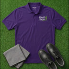 'Start It Finish It' Embroidered Performance Golf Polo (Sport-Tech Unisex)