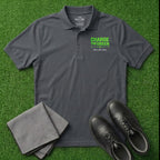 'Charge The Green - No Lay-Ups' Embroidered Performance Golf Polo (Sport-Tech Unisex)