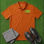 'Charge The Green - No Lay-Ups' Embroidered Performance Golf Polo (Sport-Tech Unisex)