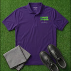 'Charge The Green - No Lay-Ups' Embroidered Performance Golf Polo (Sport-Tech Unisex)