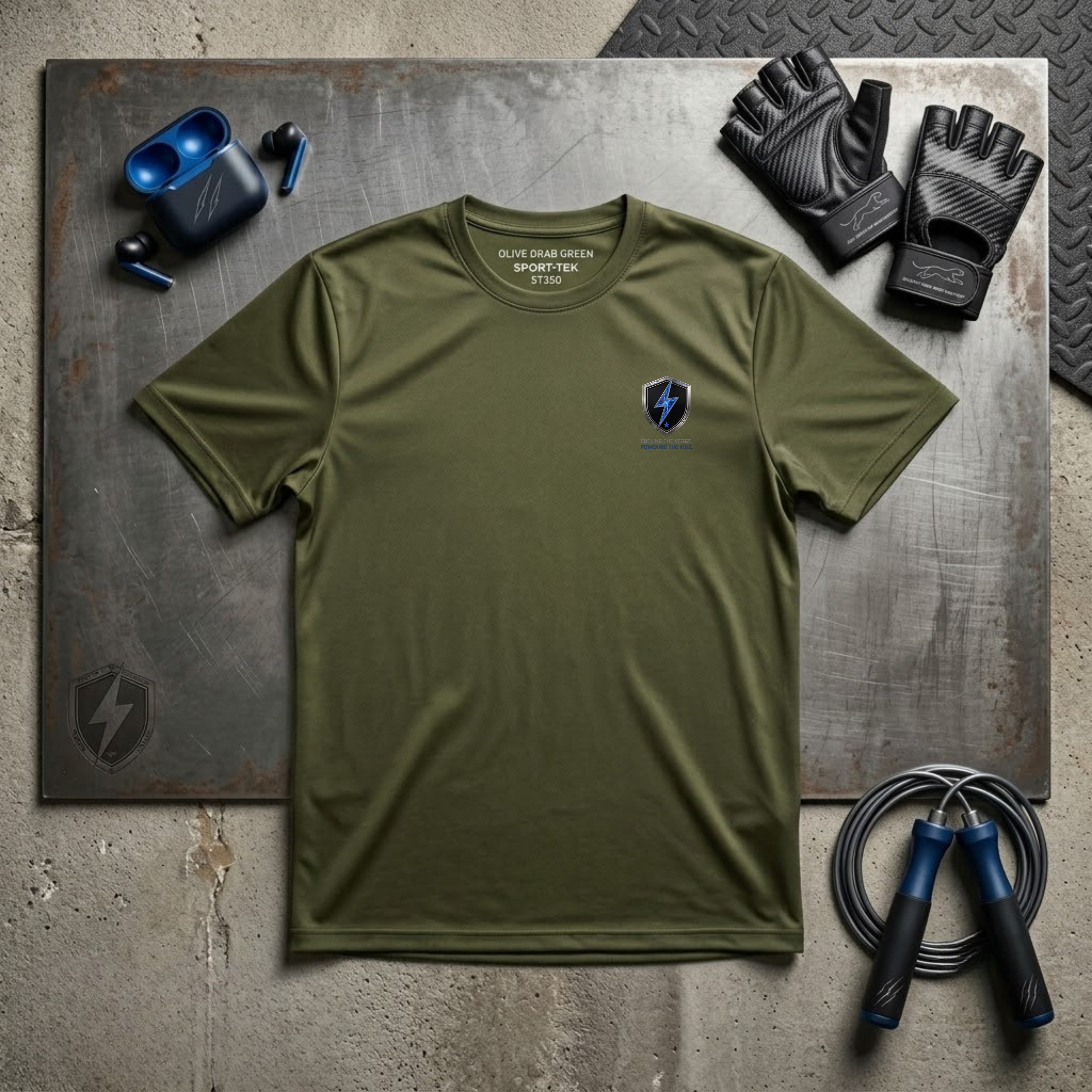 Verge & Volt Armor Performance T-Shirt (Sport-Tek Unisex)