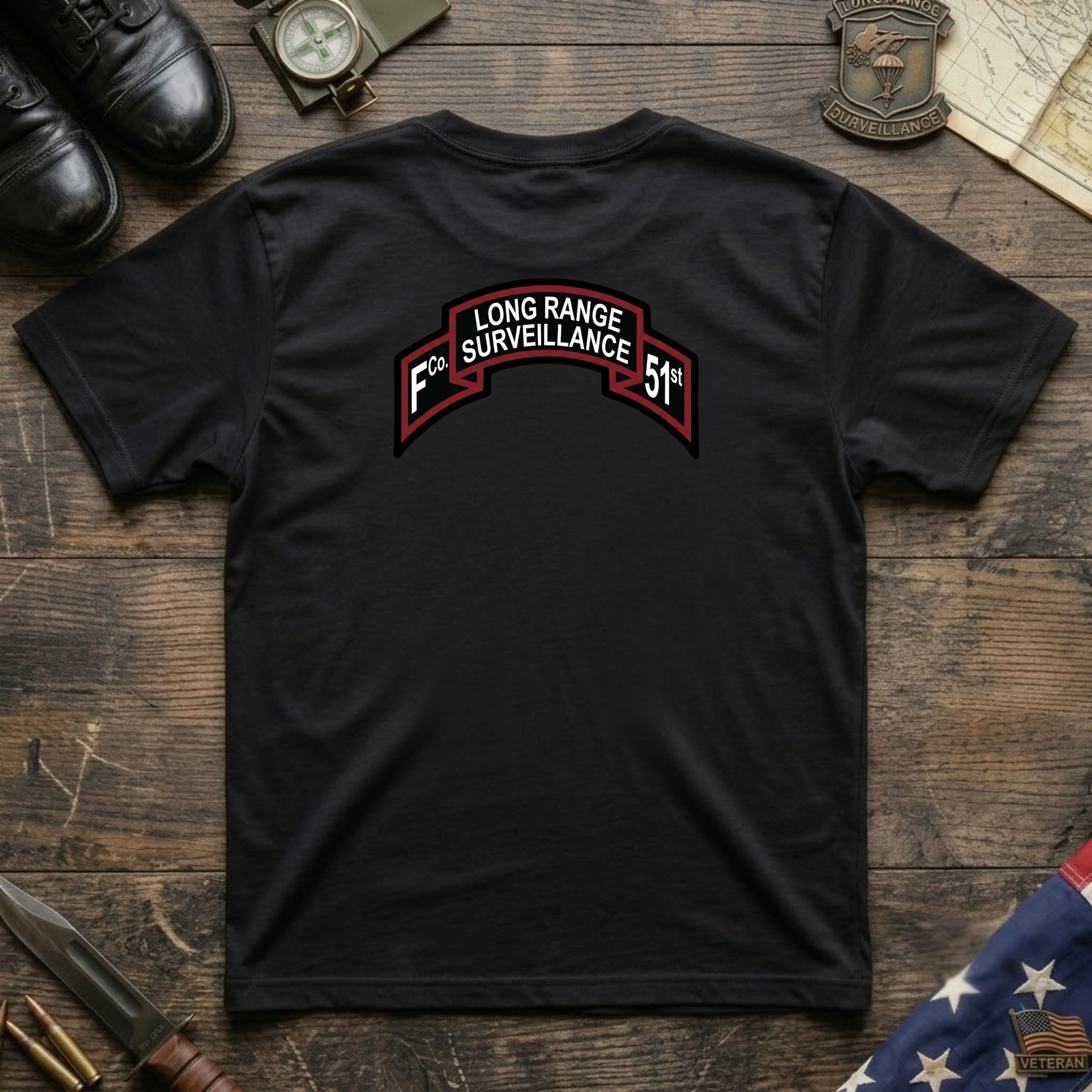 F Co. 51st Infantry (LRS) Scroll Softstyle T-Shirt