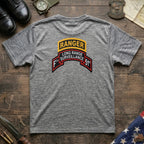 F Co. 51st Infantry (LRS) Unit Patch with Ranger Tab Softstyle T-Shirt