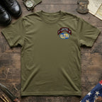 F Co. 51st Infantry (LRS) Scroll with Basic Wings Softstyle T-Shirt