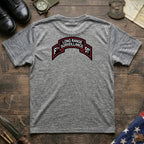 F Co. 51st Infantry (LRS) Scroll with Basic Wings Softstyle T-Shirt