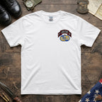 F Co. 51st Infantry (LRS) Scroll with Master Wings Softstyle T-Shirt