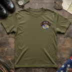 F Co. 51st Infantry (LRS) Scroll with Master Wings Softstyle T-Shirt