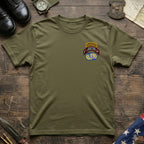 F Co. 51st Infantry (LRS) Scroll with Ranger Tab & Basic Wings Softstyle T-Shirt