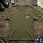 F Co. 51st Infantry (LRS) Scroll with Ranger Tab & Master Wings Softstyle T-Shirt