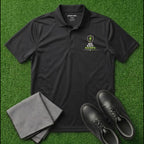 'NO EXIT RAMPS' Shield+ Embroidered Performance Golf Polo (Sport-Tech Unisex)