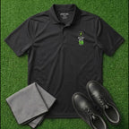 'PLAY ALL 18' Shield+ Embroidered Performance Golf Polo (Sport-Tech Unisex)