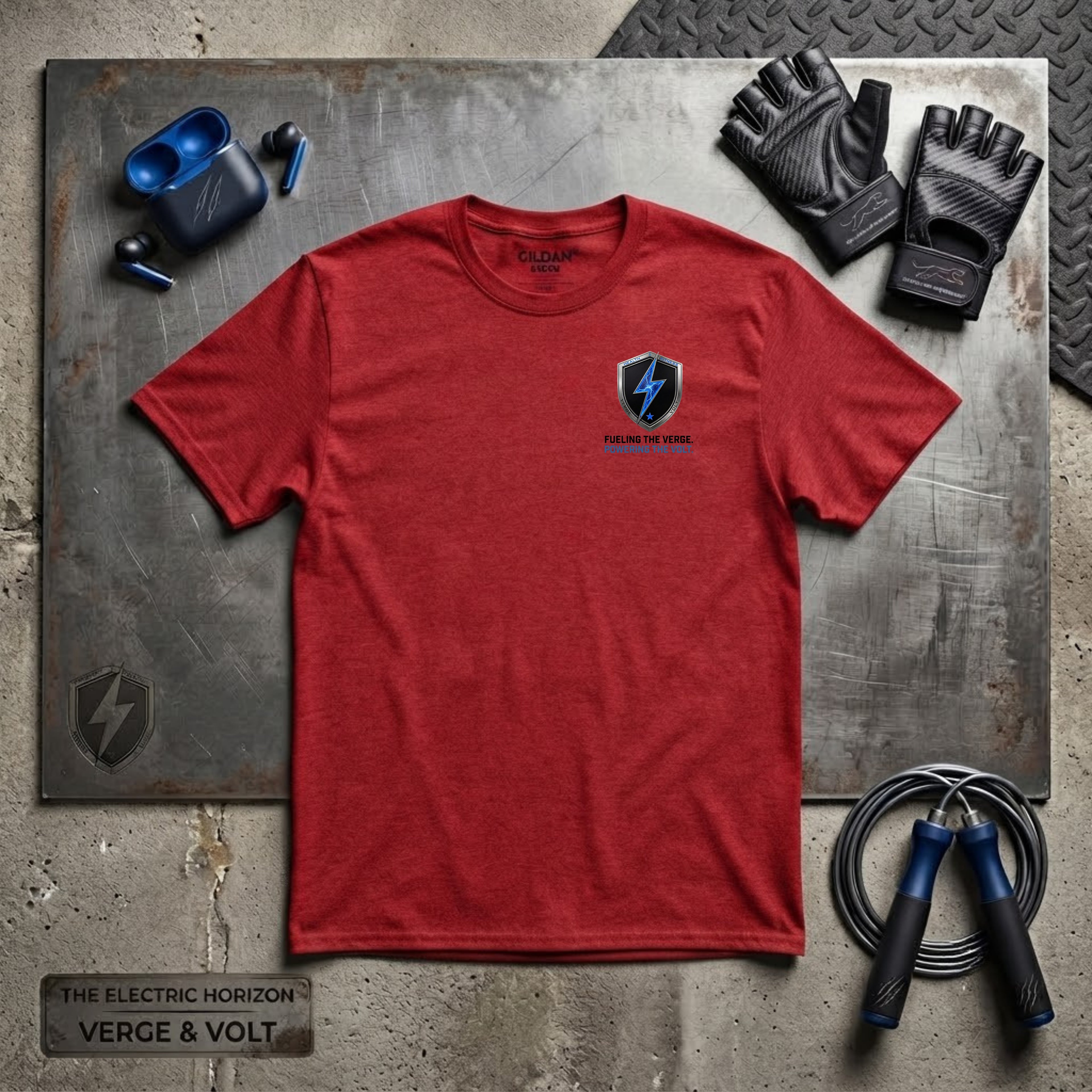 Verge & Volt Shield Softstyle T-Shirt (Sport-Tech Unisex)