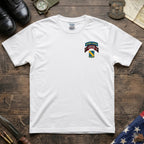 F Co. 51st Infantry (LRS) Scroll with SF Tab Softstyle T-Shirt
