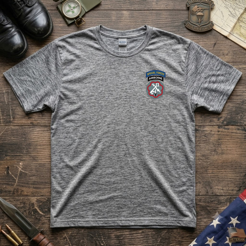 F Co. 51st Infantry (LRS) Unit Patch with SF Tab Softstyle T-Shirt